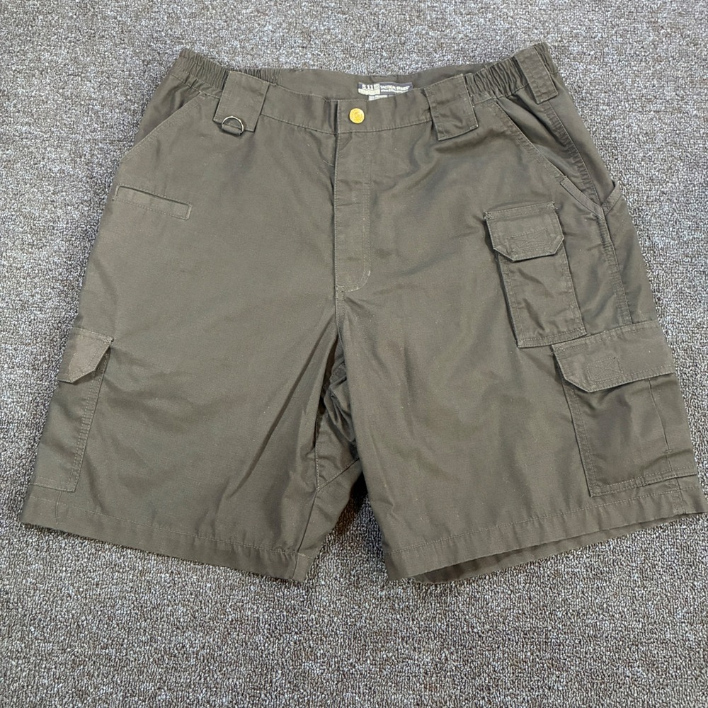 5.11 Tactical Ripstop Cargo Shorts Mens 36 Black 9" Inseam Utility Work Outdoor